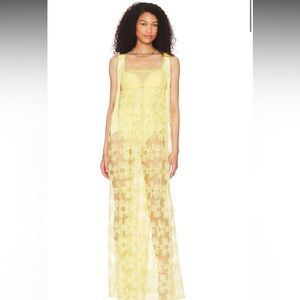 For Love & Lemons Emma maxi dress yellow